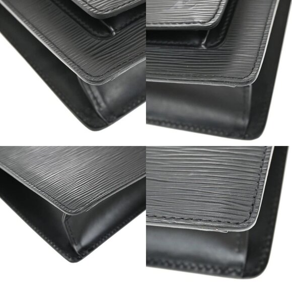 LOUIS VUITTON Monceau 2Way Shoulder Hand Bag Epi Leather Black - Picture 16 of 16